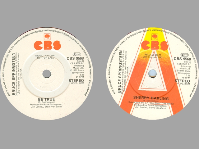 Bruce Springsteen - SHERRY DARLING / BE TRUE